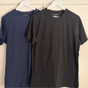 Mack Weldon Silver Crew Neck T-Shirts 2-Pack Supima Cotton Navy & Black